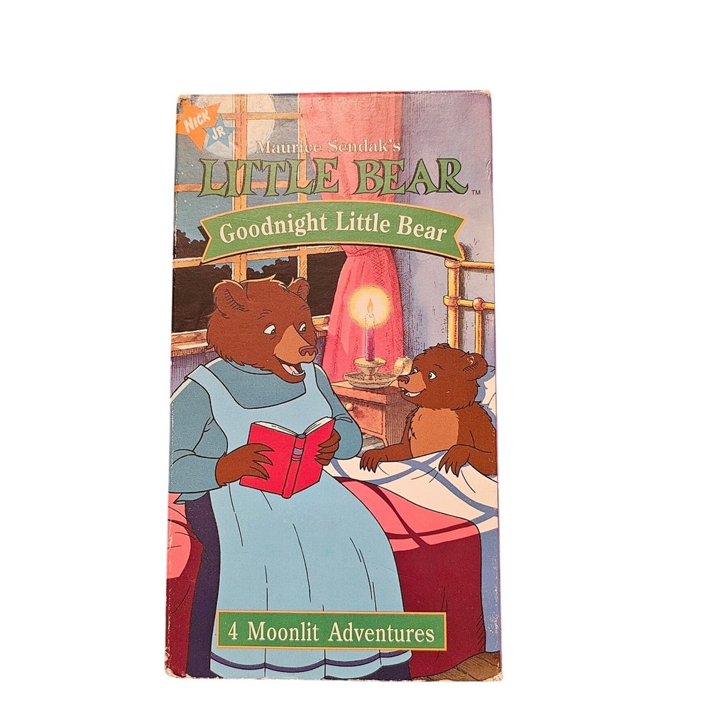 VTG M Sendak Little Bear Goodnight Little Bear VHS Orange Tape Nick Jr 1998 VGUC